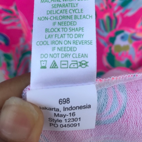 Dahlia Fit & Flare Dragonfruit Toucan Dress XXS - Picture 6 of 7